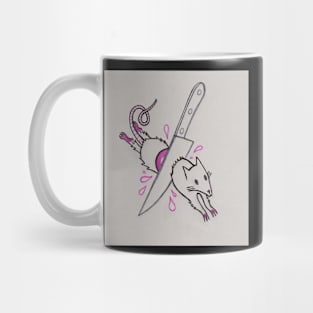 Knifed Rat Ghost Mug